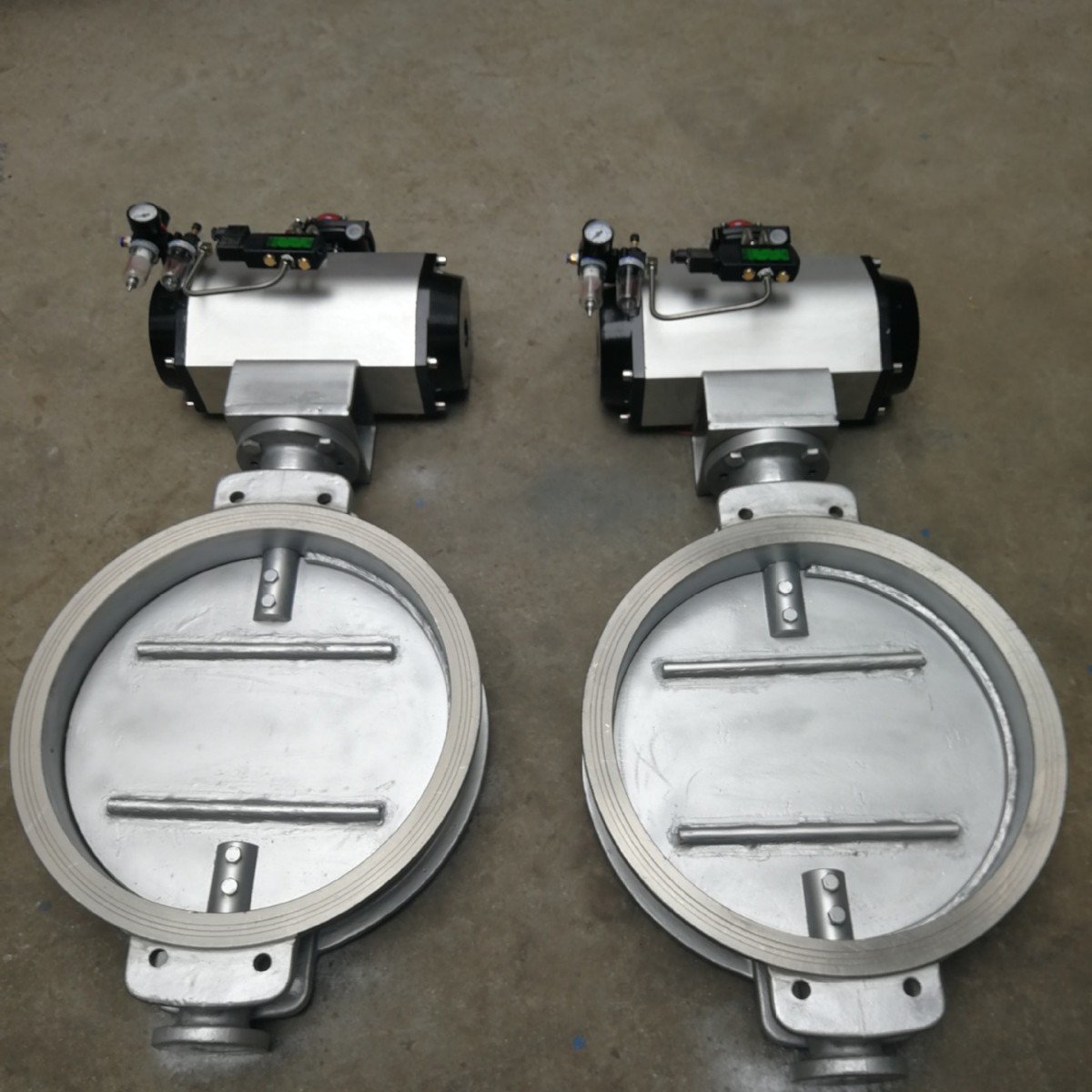 不锈钢气动通风蝶阀TD671W-2.5P 粉尘RTO废气烟道热风高温通风阀