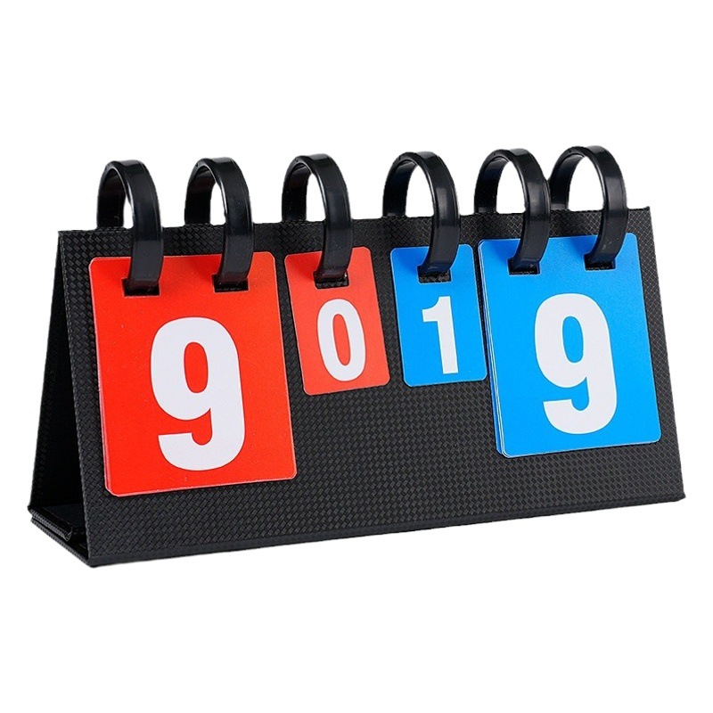 Multifunctional game basketball scoring card table tennis scoring device badminton card recorder plastic waterproof scoring card