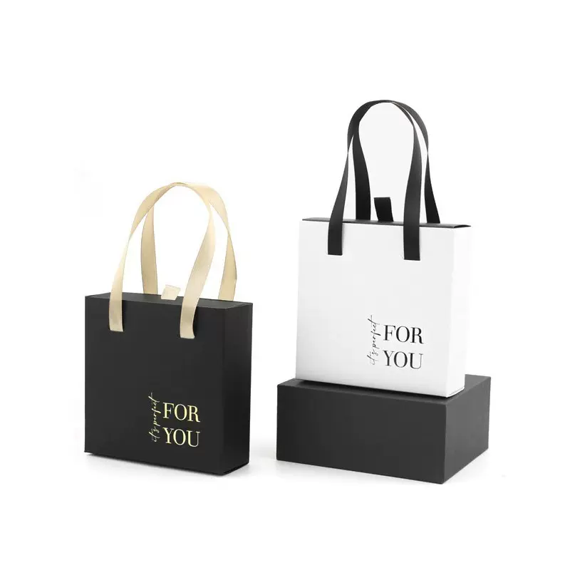 白色莱尼纹手提式抽屉盒现货高档饰品盒耳饰戒指项链包装盒小礼盒