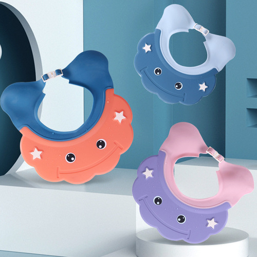 Baby shampoo cap waterproof ear protection cap silicone children's shampoo artifact baby bath bath cap child shampoo cap