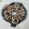 표범 무늬 레이스 머리끈
