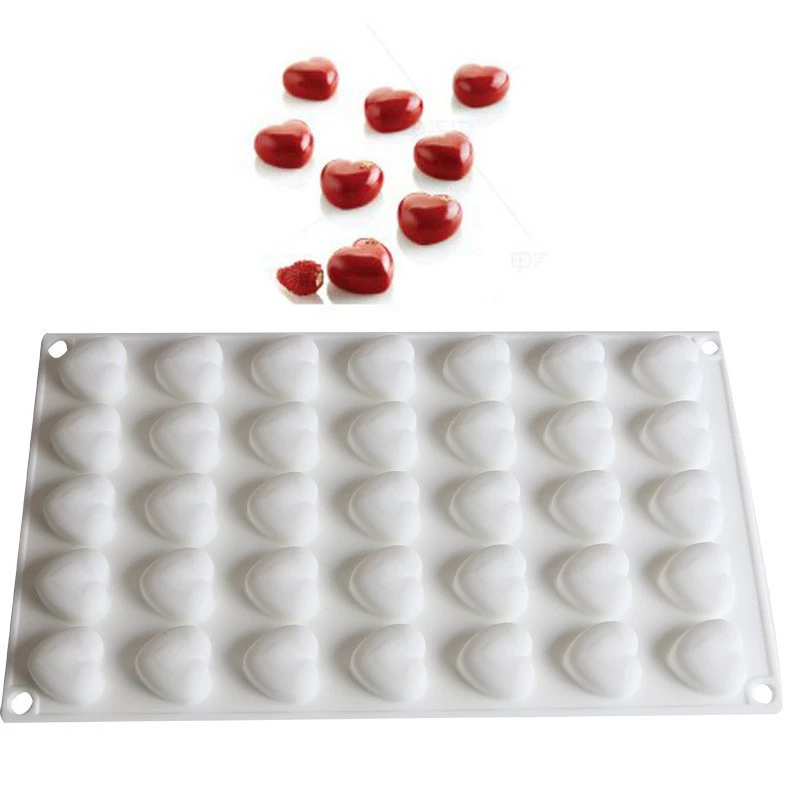 Silicone mousse mold Italy, white 21×21×4 cm, food-grade flexible baking tray