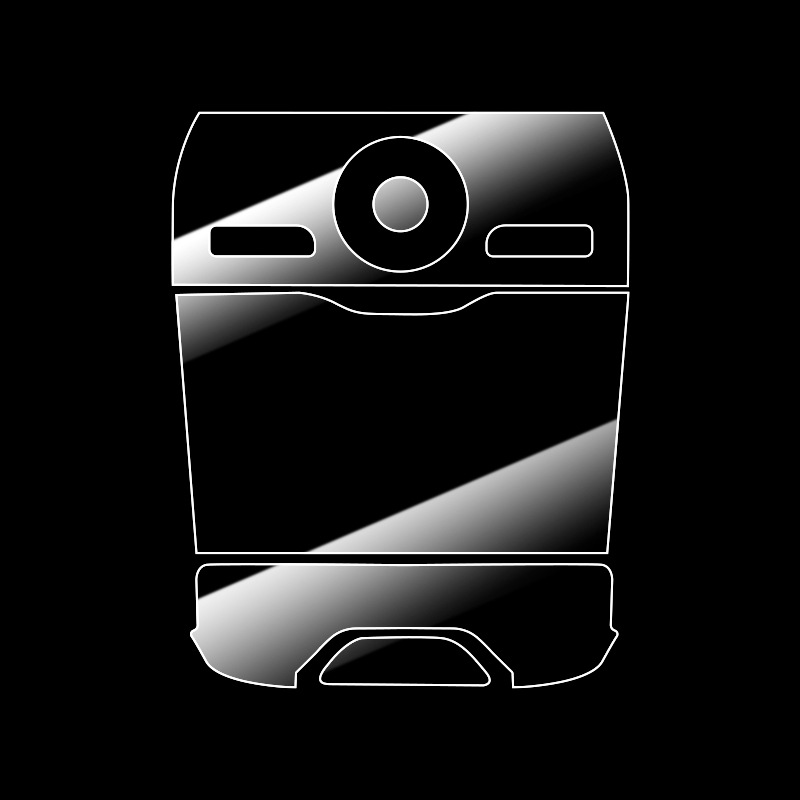 Lynk & Co TPU Center Console Protection Film Interior Film For Lynk&Co 900 (Car paint protective film) - lk900-center-console-shift-glossy-multiple-pieces-set