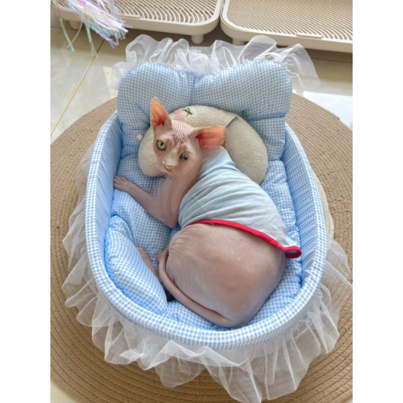 猫窝四季通用狗窝不粘毛小型宠物小型犬可清洗泰迪比熊轻便软糯猫|undefined