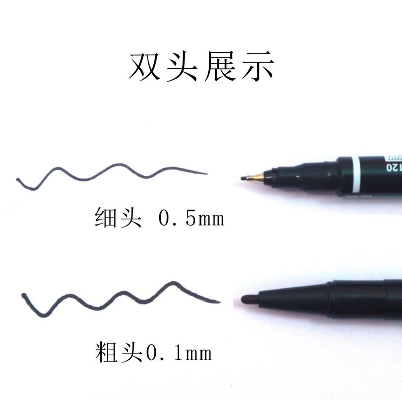 高品質大容量水性マーカーペン小双頭水性美術線筆絵画専用バラ卸売り|undefined