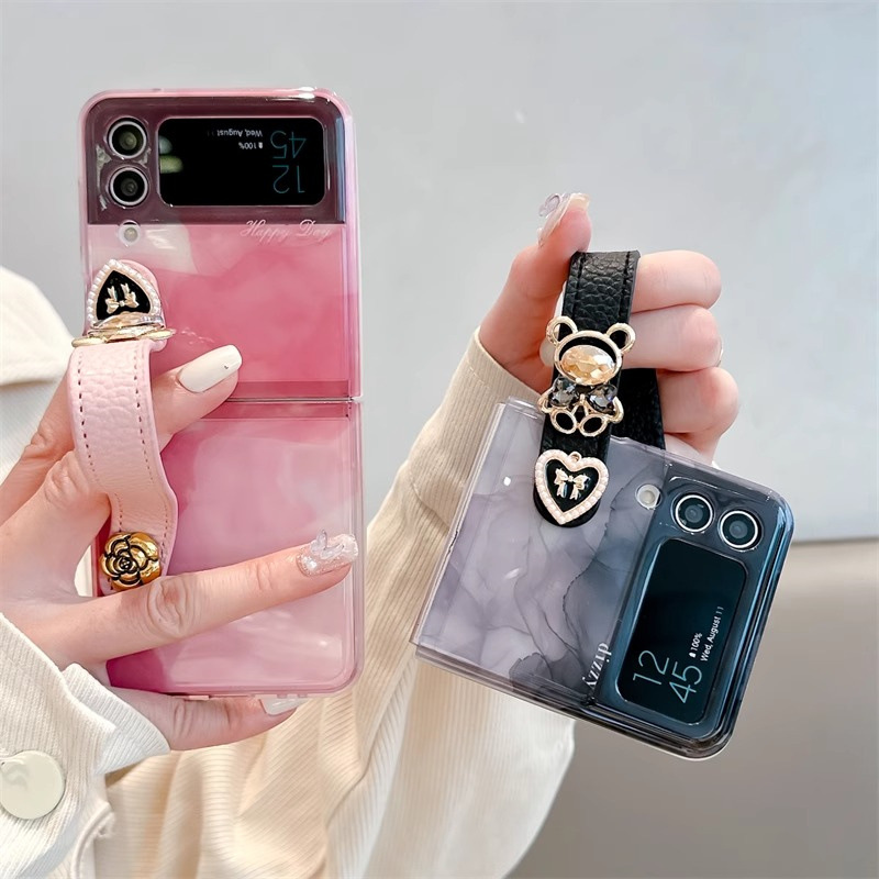 Advanced ink rendering wristband suitable for Samsung ZFlip5 phone case ZFlip4/3 niche W23Flip_voghion.com