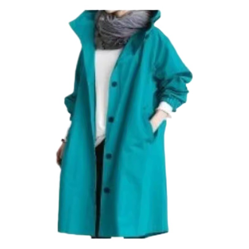 秋のカジュアルスタイルの風衣女性の中の長さの小さい子の2020新型の気質は腰の8色の8ヤードの長袖のコートを収めます。