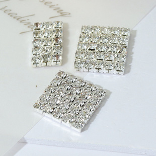Alloy rhinestone button with diamond jewelry decorative accessories DIY handmade accessories coat buttons high sense