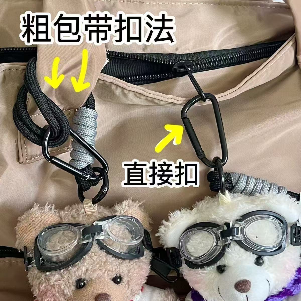 Bufandas lindas originales para vestir osos bolsas de muñecas de peluche colgantes para parejas regalos llaveros bolsas colgantes creativas