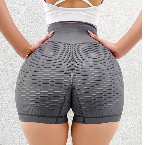 Women's Abdominal Peach-shaped Hip-lifting Elastic Tight Yoga High-waist Running Exercise Shorts for Outdoor Wear