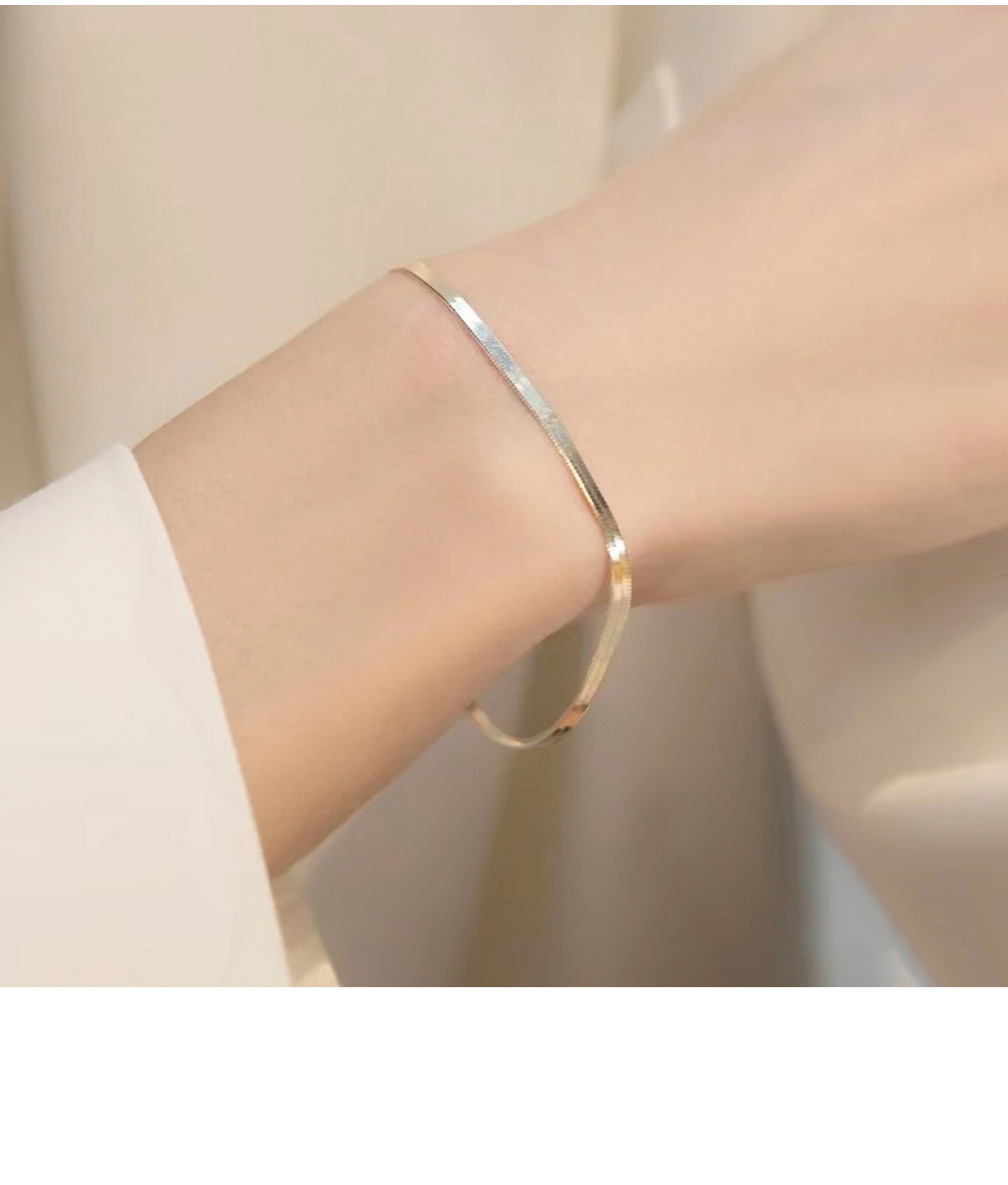 5g Weight Bracelets Classification 925 sterling silver Chain Material 1 Piece Quantity Holiday, Daily Occasion 925 Sterling Silver Material Geometric Pattern Women's Gender Plating Design Simple Style, Classic Style Style 925 Sterling Silver Bracelets Simple Style Classic Style 8