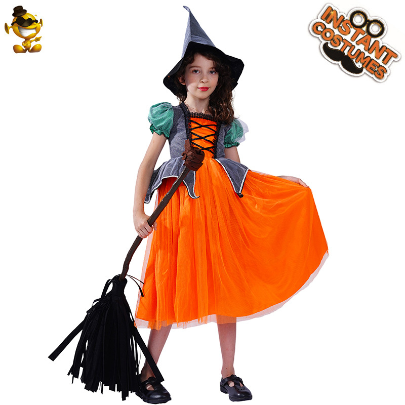 Halloween nueva calabaza pequeña bruja Cosplay traje mascarada etapa traje rendimiento traje juego de rol