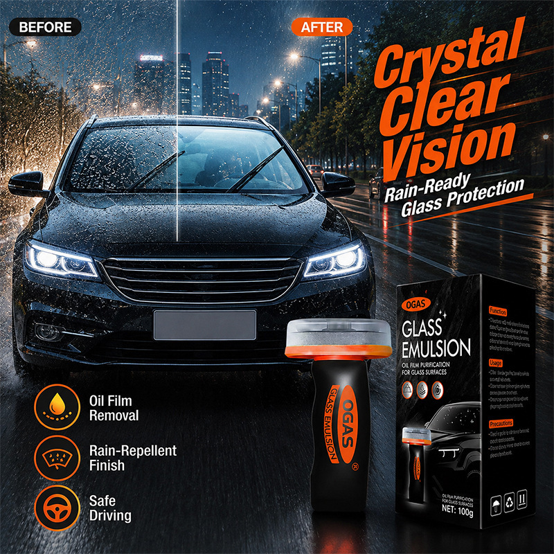 Ogas Glass Oil Film Remover Handle Set Car-Specific Oil Film Cleaner Car Coating Anti-Fog Glossy Finish Cross-Border Ogas Glass Oil Film Remover Handle Set Car-Specific Oil Film Cleaner Car Coating Anti-Fog Glossy Finish Cross-Border