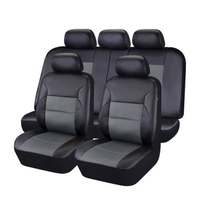 5-seater car universal arc sandwich – Universal seat cover - grey-2-piece-set-single-seat-in-front-row