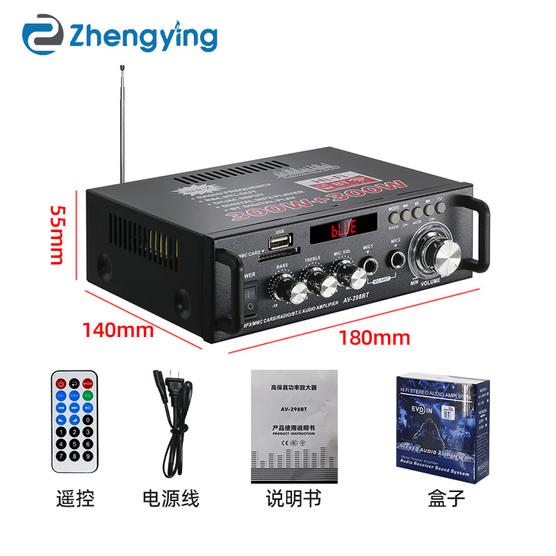 Усилитель HiFi AV-298BT вилка CN