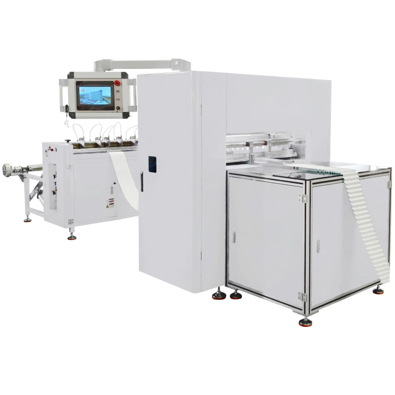 Автоматическая линия производства высокоэффективных воздушных фильтров без листов / Складочная машина