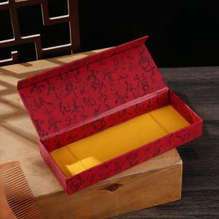 Manufacturers supply in stock sandalwood comb packing box wooden comb gift box paper gilding craft multi-color multi-color gift box
