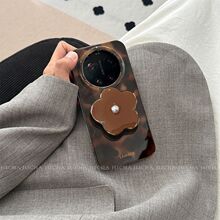 适用小米17ultra手机壳ins风冷淡xiaomi15pro耐脏14女豹纹棕底花