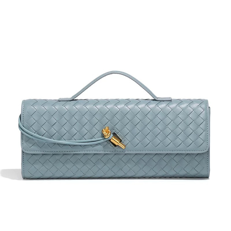Woven Shoulder Baguette Bag Niche Luxury Horizontal Clutch Evening Bag Crossbody Versatile Fashion Elegant Bag