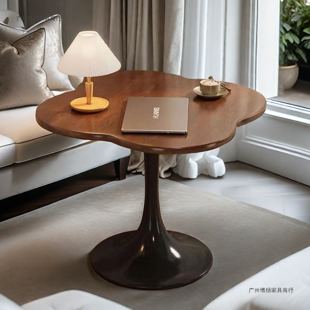 Side Table for Living Room Sofa Coffee Table Tulip Coffee Table Small Apartment Internet Celebrity Small Round Table Simple Negotiation Table