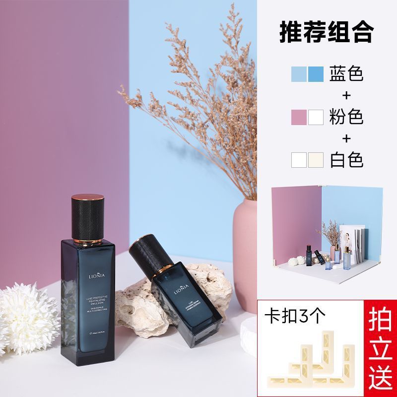 拍照背景板化妆品静物蛋糕美食摄影摆拍道具PVC直播桌面背景板|undefined