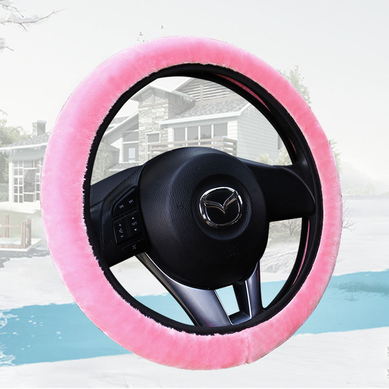 Nueva banda elástica inalámbrica cubierta del volante cubierta del freno de mano conjunto de tres piezas AliExpress felpa cubierta de la manija transfronteriza e-commerce Amazon