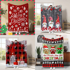 クリスマスの新しいフランネル毛布祝日プレゼントクリスマス毛布写真撮影雰囲気昼寝毛布エアコンカバー毛布