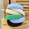 Sponge headband, cute hair accessory for face washing, internet celebrity, Korean style, simple and elegant design