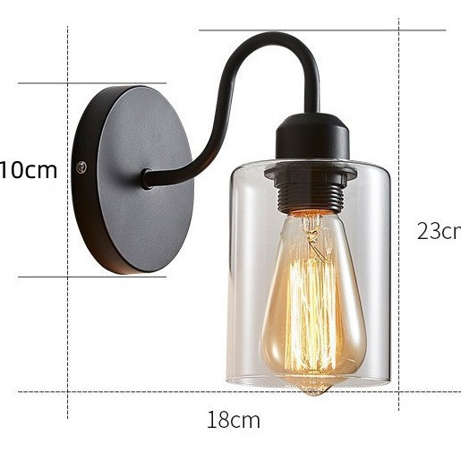 Cross-Border Amazon Specializes in American Retro Industrial Style Iron Wall Lamps, Creative and Personalized Indoor Bedside Wall Lamps