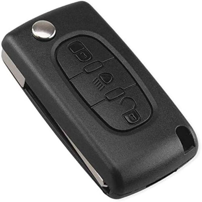 Exclusively for Export, 3-Key Key Shell Replacement for Peugeot 207 307, Citroen C4, C4 Sega