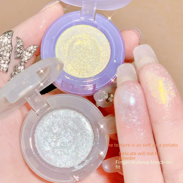 Xixi Light Bulb Plan Eye Shadow Girl Explosive Pearlescent Sequins Long-Lasting Color Single Color Eye Shadow Makeup Affordable Wholesale