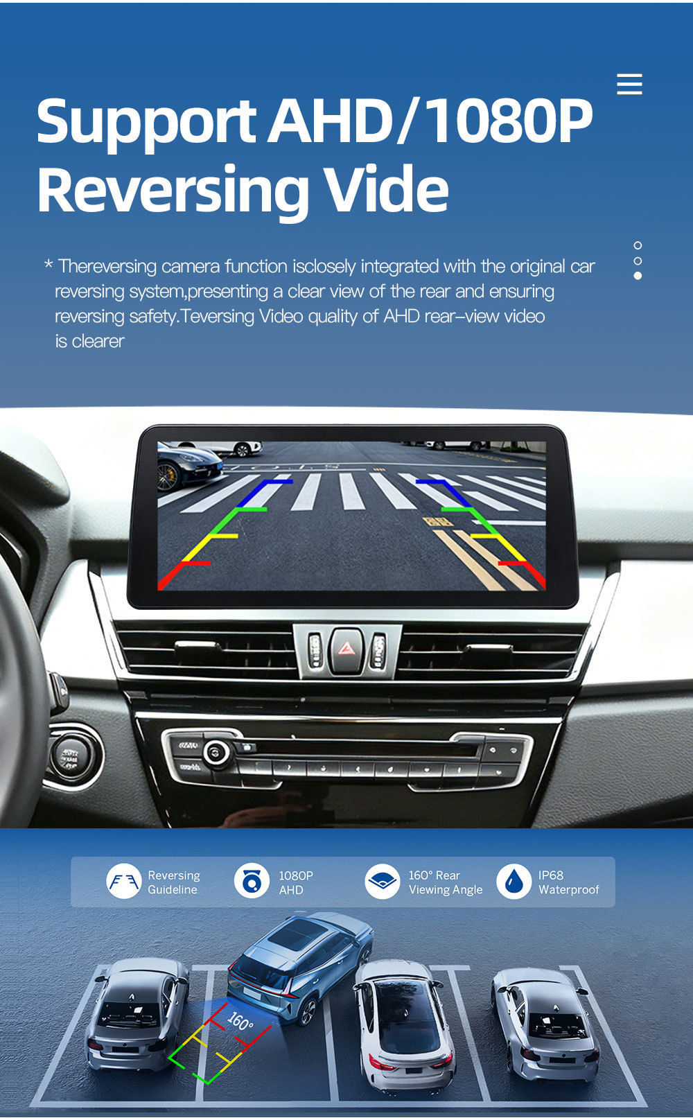 12.3inch Is Suitable for Bmw 2 Series F45 F46 Car Central Control Large Screen Navigation Carplay Player