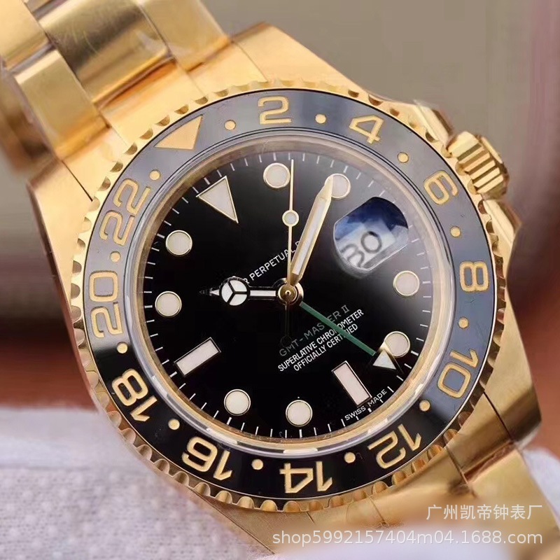 N fábrica lao jia greenwich serie agua fantasma hombres reloj mecánico automático cola círculo C fábrica 3186 reloj al por mayor