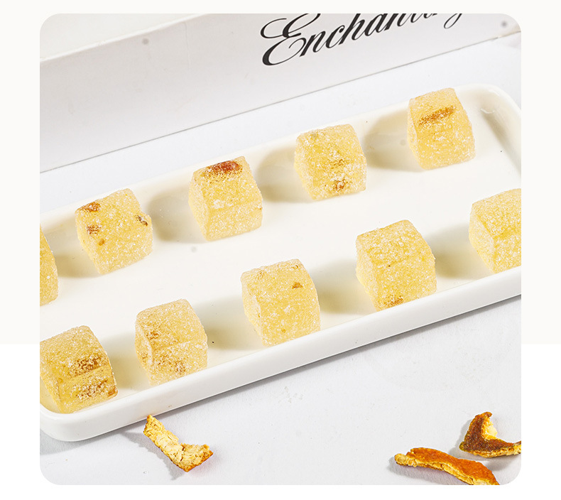 Aged Chenpi Fruit Soft Candy 500g Bag Traditional Tangerine Peel Confection in use