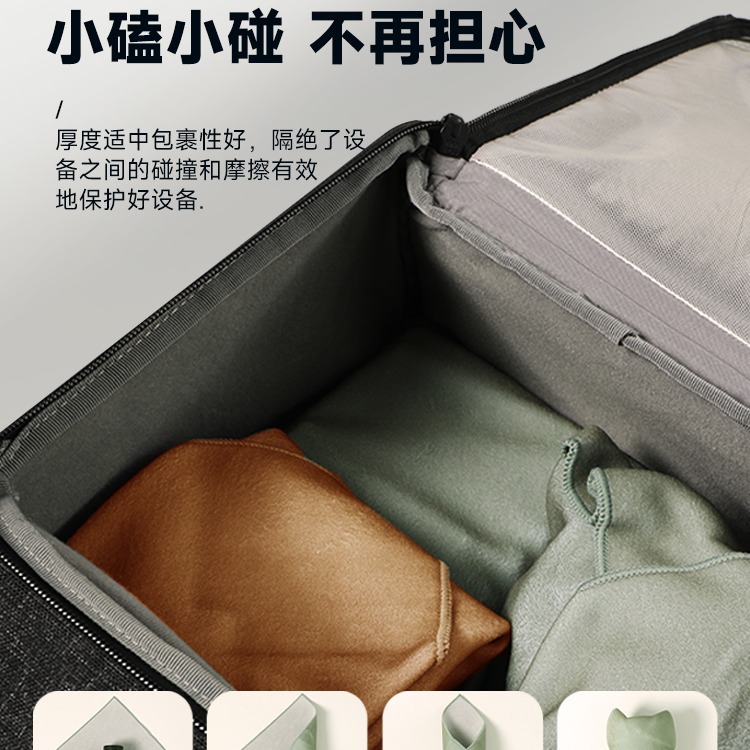 백 팩 메이크업 가방 카메라 렌즈 저장 가방 접는 천 자기 접착 매직 천 내부 젤 천 마이크로 단일 카메라 가방 가방