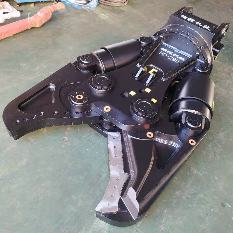 Новый экскаватор вращающийся двухцилиндровый гидравлический ножницы для строительства и демонтажа металлолома снос