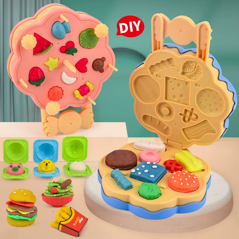 Набор форм для лепки из пластилина для детского творчества: машинка для гамбургеров и лапши, инструменты для рукоделия