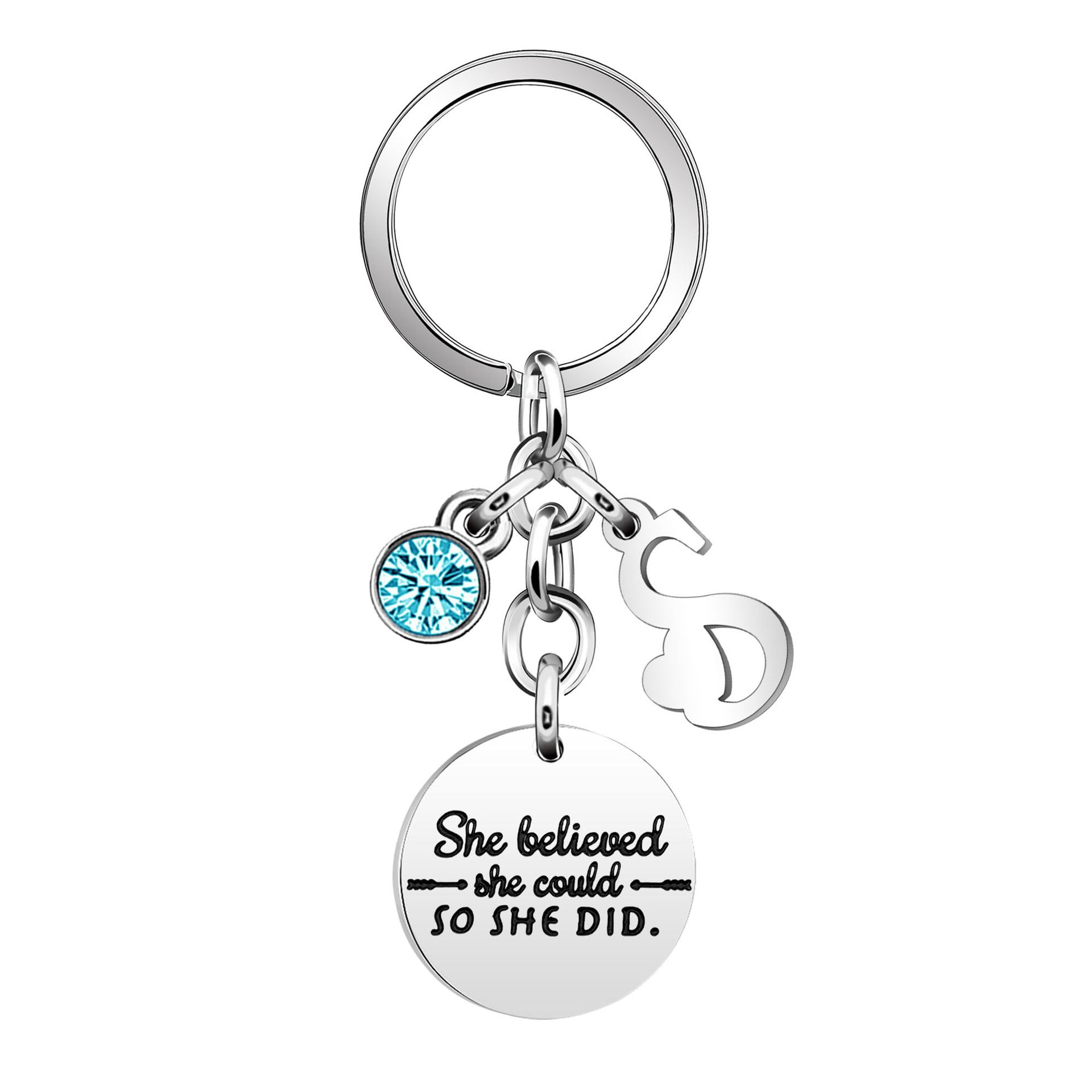 Keychain with letters, letter S