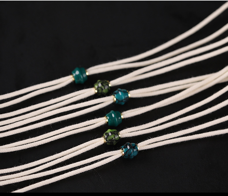 Imitation Turquoise Cord Stringing Wire Can Be Used for Thick Cords and Large Holes, Accessories for Bracelets, Spacer Beads, Necklace End Positioning Beads, and Accessories