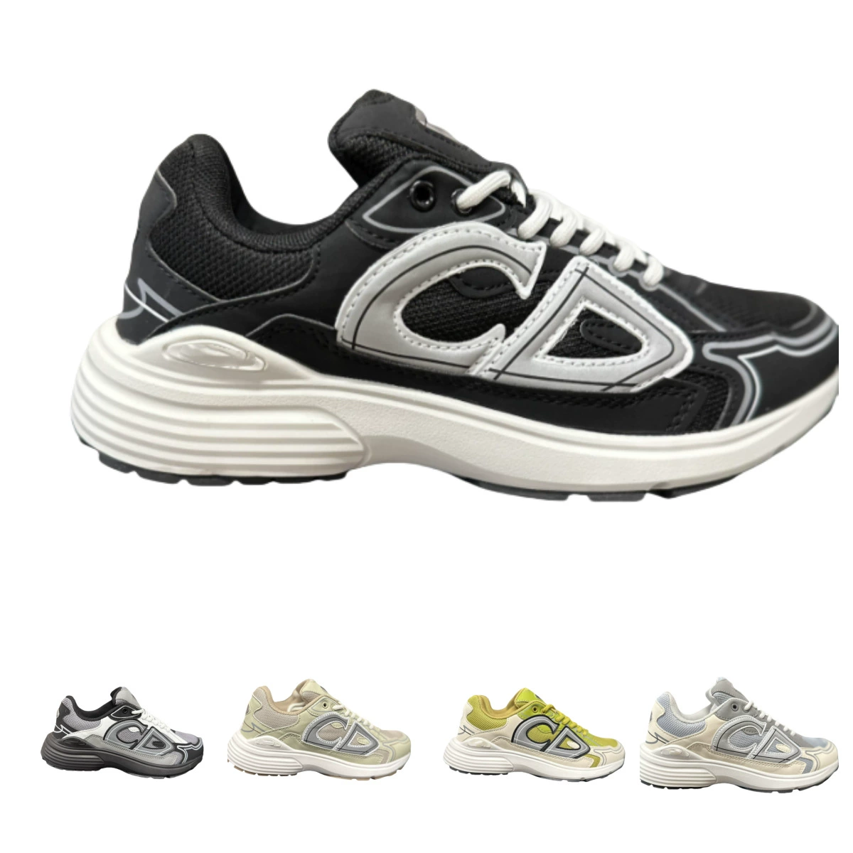 2025 Внешняя торговля CD новый низкий уровень спорта повседневная тенденция пара букв logoB30 увеличить толстую подошву