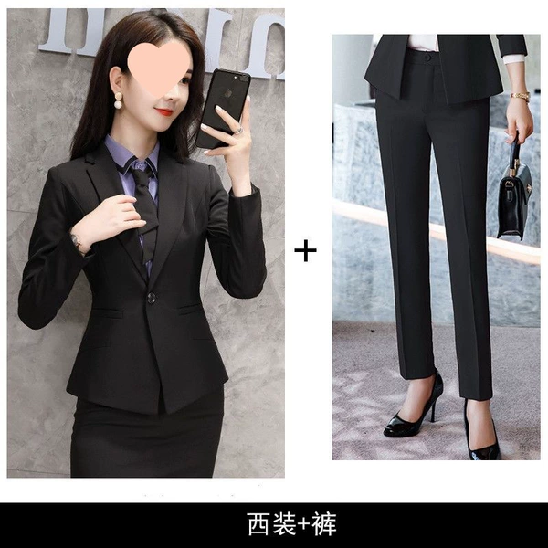 Black jacket, trousers