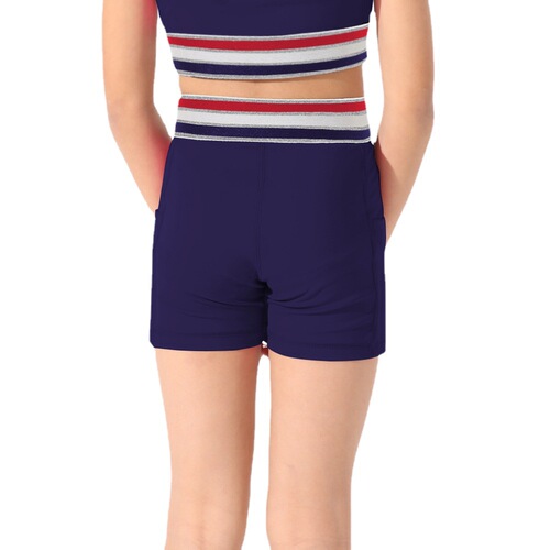 Battle Girl High-Elastic Skin-Friendly Children's Fitness Suit Set Quick-Dry Running Training Yoga Sports Shorts Training Clothes