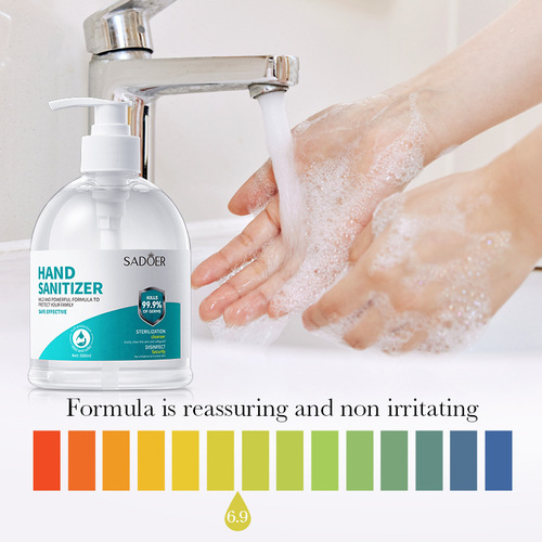 Full English SADOER hand sanitizer 500ml foam deep gentle cleansing large capacity cross-border foreign trade wholesale