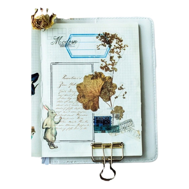 Momo bronceado y etiqueta de papel paquete colección natural diario japonés álbum DIY pegatinas decorativas 60 unidades 8 modelos