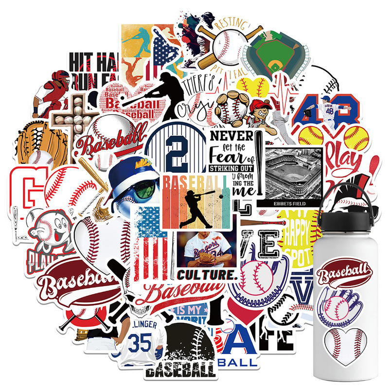 52 cartoon baseball sports graffiti stickers decorative guitar luggage waterproof stickers cross-border hot models wholesale 52 cartoon baseball sports graffiti stickers decorative guitar luggage waterproof stickers cross-border hot models wholesale