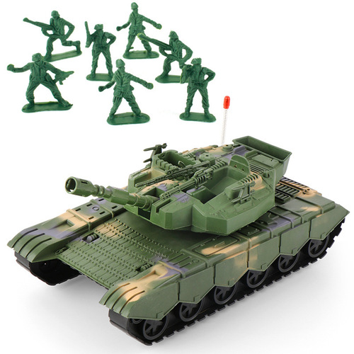 Cross-border hot selling children's inertial military armored vehicle toys camouflage inertial tank model car toys wholesale