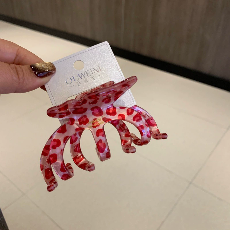 Big crab pin, hairgrip, sophisticated shark, new color, french style, light luxury style