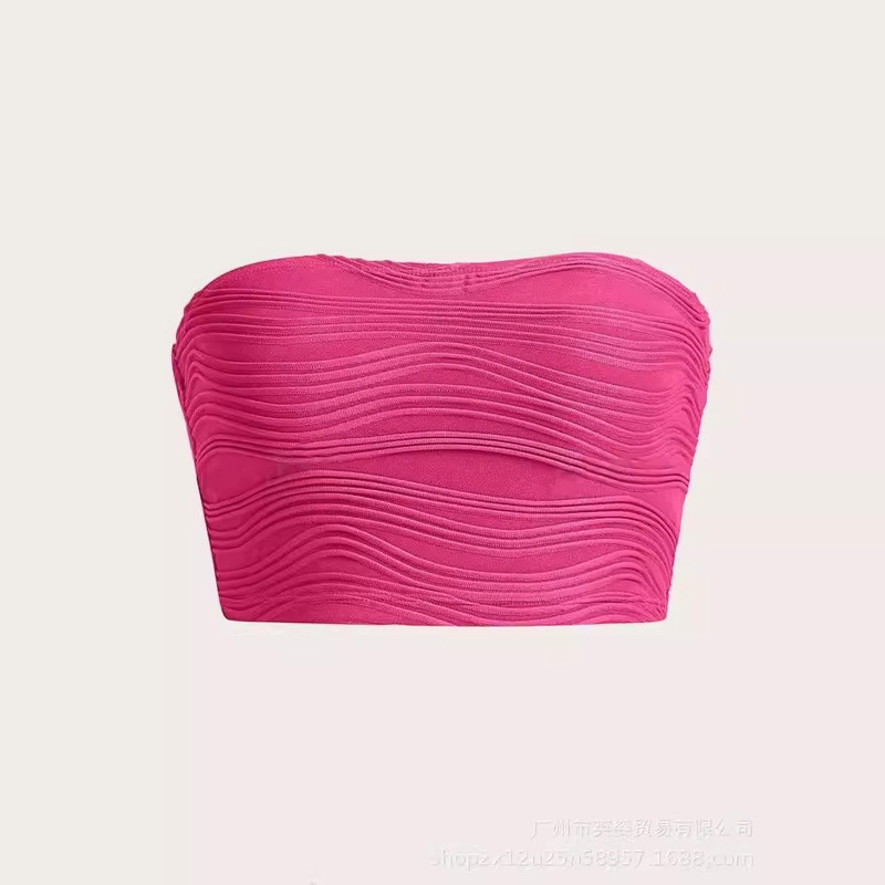 Sweet and Spicy Y2k Strapless Vest Women's Summer Bm Solid Color Tight Short Sexy Tunic Top Amazon