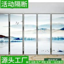 厂家木饰面移动推拉折叠屏风轨道式屏风宴会厅酒店会议室活动隔断