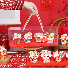 New Christmas portable egg yolk pastry packaging box cake packaging box can be customized in small batches and made into color boxes